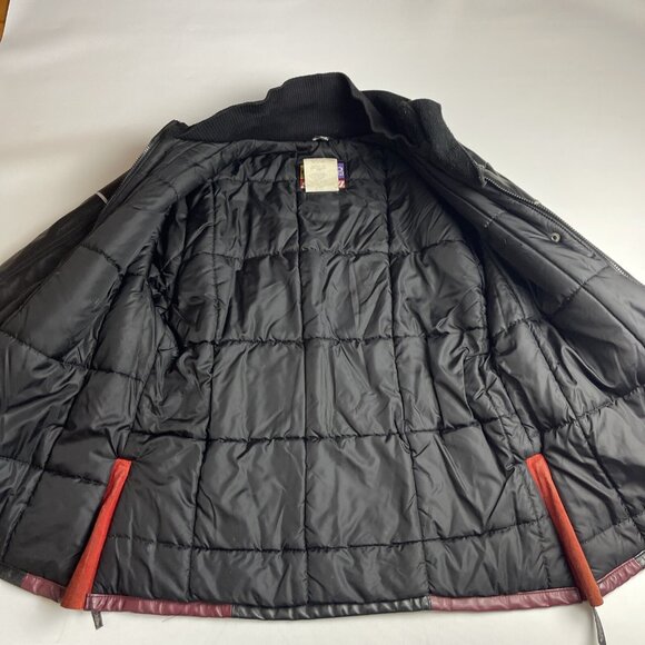 VTG SKI-DOO Racing Genuine Leather Jacket Men's Size L Made in Canada Bombardier - Picture 7 of 16